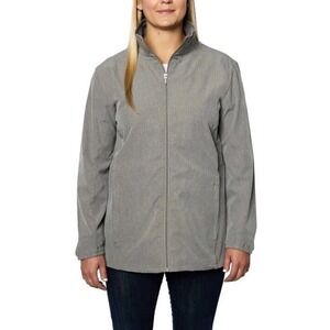 Hang Ten Womens Jacket Size XS Gray UPF‎ 50 Zipper Pockets Hiking Full Zip